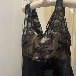 Kay Unger New York Black Sequin Cocktail Dress Size 4